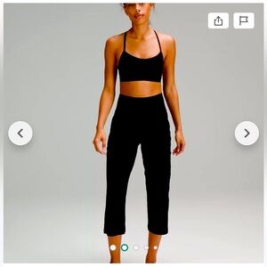 Lululemon Align Black Super High-Rise Wide Leg Crop Size 6